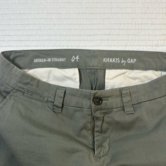 Khakis by Gap in OD Green. Broken-in Straight style. - Picture 4 of 10